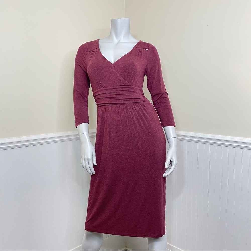 Anthropologie Maeve 3/4 Length Sleeve Galena Dress